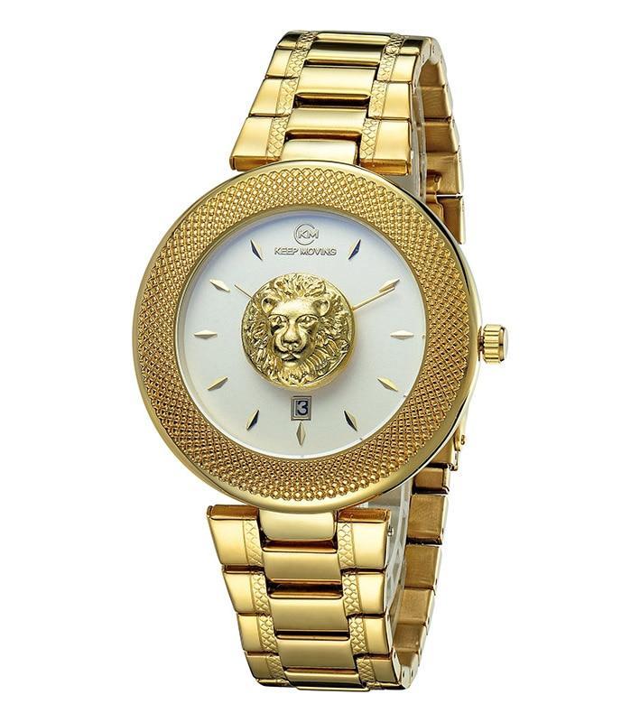 Relógio de Luxo Feminino - Golden Watch relógio 039 AmploTech DOURADO 